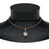 Load image into Gallery viewer, halo-baguette-with-round-pendant-with-black-diamond-in-FDPD242GBLACK-NL-YG