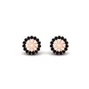Load image into Gallery viewer, halo-black-diamond-jacket-earring-for-1-carat-studs-in-rose-gold-fdear11307gblackangle2-1.00ct-nl-rg