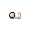 Load image into Gallery viewer, halo-black-diamond-jacket-earring-for-1-carat-studs-in-rose-gold-fdear11307gblackangle4-1.00ct-nl-rg
