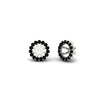 Load image into Gallery viewer, halo-black-diamond-jacket-earring-for-1-carat-studs-in-white-gold-fdear11307gblackangle1-1.00ct-nl-wg