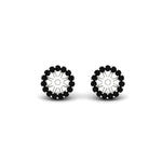 Load image into Gallery viewer, halo-black-diamond-jacket-earring-for-1-carat-studs-in-white-gold-fdear11307gblackangle2-1.00ct-nl-wg
