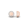 Load image into Gallery viewer, halo-diamond-jacket-earring-for-1-carat-studs-in-rose-gold-fdear11307angle4-1.00ct-nl-rg