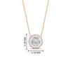 Load image into Gallery viewer, halo-diamond-pendant-with-solitaire-look-in-FDPD11318-NL-RG