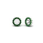 Load image into Gallery viewer, halo-emerald-jacket-earring-for-1-carat-studs-in-white-gold-fdear11307gemgrangle1-1.00ct-nl-wg
