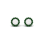 Load image into Gallery viewer, halo-emerald-jacket-earring-for-1-carat-studs-in-white-gold-fdear11307gemgrangle2-1.00ct-nl-wg
