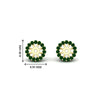 Load image into Gallery viewer, halo-emerald-jacket-earring-for-1-carat-studs-in-yellow-gold-fdear11307gemgrangle2-1.00ct-nl-yg-hw