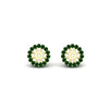 Load image into Gallery viewer, halo-emerald-jacket-earring-for-1-carat-studs-in-yellow-gold-fdear11307gemgrangle2-1.00ct-nl-yg