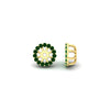 Load image into Gallery viewer, halo-emerald-jacket-earring-for-1-carat-studs-in-yellow-gold-fdear11307gemgrangle4-1.00ct-nl-yg