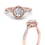 Load image into Gallery viewer, halo-filigree-twisted-diamond-engagement-ring-in-FD124061RORANGLE3-NL-RG
