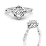 Load image into Gallery viewer, halo-filigree-twisted-diamond-engagement-ring-in-FD124061RORANGLE3-NL-WG
