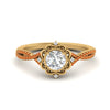 Load image into Gallery viewer, halo-filigree-twisted-orange-sapphire-engagement-ring-in-FD124061RORGSAORANGLE3-NL-YG