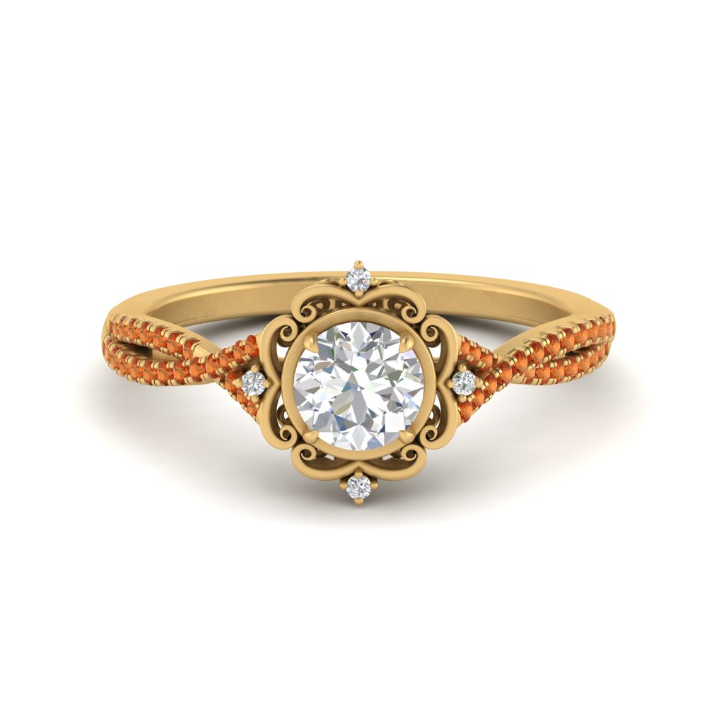 halo-filigree-twisted-orange-sapphire-engagement-ring-in-FD124061RORGSAORANGLE3-NL-YG