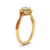 Load image into Gallery viewer, halo-filigree-twisted-orange-sapphire-engagement-ring-in-FD124061RORGSAORANGLE3-NL-YG