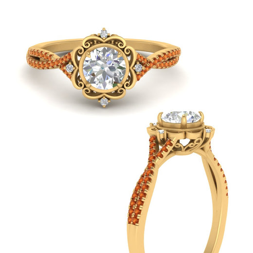 halo-filigree-twisted-orange-sapphire-engagement-ring-in-FD124061RORGSAORANGLE3-NL-YG