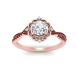 Load image into Gallery viewer, halo-filigree-twisted-ruby-engagement-ring-in-FD124061RORGRUDRANGLE3-NL-RG
