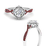Load image into Gallery viewer, halo-filigree-twisted-ruby-engagement-ring-in-FD124061RORGRUDRANGLE3-NL-WG
