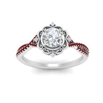 Load image into Gallery viewer, halo-filigree-twisted-ruby-engagement-ring-in-FD124061RORGRUDRANGLE3-NL-WG
