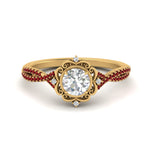 Load image into Gallery viewer, halo-filigree-twisted-ruby-engagement-ring-in-FD124061RORGRUDRANGLE3-NL-YG
