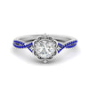 Load image into Gallery viewer, halo-filigree-twisted-sapphire-engagement-ring-in-FD124061RORGSABLANGLE3-NL-WG