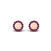 Load image into Gallery viewer, halo-pink-sapphire-jacket-earring-for-1-carat-studs-in-rose-gold-fdear11307gsadrpiangle2-1.00ct-nl-rg