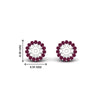 Load image into Gallery viewer, halo-pink-sapphire-jacket-earring-for-1-carat-studs-in-white-gold-fdear11307gsadrpiangle2-1.00ct-nl-wg-hw