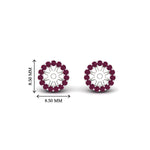Load image into Gallery viewer, halo-pink-sapphire-jacket-earring-for-1-carat-studs-in-white-gold-fdear11307gsadrpiangle2-1.00ct-nl-wg-hw
