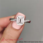 Load image into Gallery viewer, halo-real-emerald-cut-diamond-engagement-ring-in-white-gold-fd9212-_1