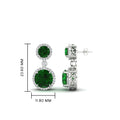 Thumbnail 48 - halo-round-emerald-two-stone-drop-earrings-in-white-gold-FD-EAR11203GEMGR-NL-WG