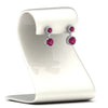 Load image into Gallery viewer, halo-round-pink-sapphire-two-stone-drop-earrings-in-white-gold-FD-EAR11203GSADRPI-NL-WG
