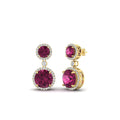 Thumbnail 41 - halo-round-pink-sapphire-two-stone-drop-earrings-in-yellow-gold-FD-EAR11203GSADRPI-NL-YG