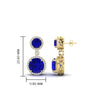 Load image into Gallery viewer, halo-round-sapphire-two-stone-drop-earrings-in-yellow-gold-FD-EAR11203GSABL-NL-YG