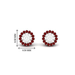 Load image into Gallery viewer, halo-ruby-jacket-earring-for-1-carat-studs-in-white-gold-fdear11307grudrangle2-1.00ct-nl-wg-hw
