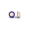 Load image into Gallery viewer, halo-sapphire-jacket-earring-for-1-carat-studs-in-rose-gold-fdear11307gsablangle4-1.00ct-nl-rg
