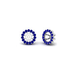 Load image into Gallery viewer, halo-sapphire-jacket-earring-for-1-carat-studs-in-white-gold-fdear11307gsablangle1-1.00ct-nl-wg
