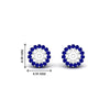 Load image into Gallery viewer, halo-sapphire-jacket-earring-for-1-carat-studs-in-white-gold-fdear11307gsablangle2-1.00ct-nl-wg-hw