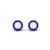 Load image into Gallery viewer, halo-sapphire-jacket-earring-for-1-carat-studs-in-white-gold-fdear11307gsablangle2-1.00ct-nl-wg