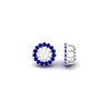 Load image into Gallery viewer, halo-sapphire-jacket-earring-for-1-carat-studs-in-white-gold-fdear11307gsablangle4-1.00ct-nl-wg