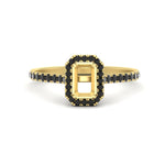 Load image into Gallery viewer, halo-semi-mount-engagement-ring-with-black-diamond-in-yellow-gold-FD9710SMRGBLACK-NL-YG-B1.jpg