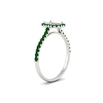 Load image into Gallery viewer, halo-semi-mount-engagement-ring-with-emerald-in-white-gold-FD9710SMRGEMGR-NL-WG-B1.jpg