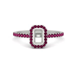 Load image into Gallery viewer, halo-semi-mount-engagement-ring-with-pink-sapphire-in-white-gold-FD9710SMRGSADRPI-NL-WG-B1.jpg