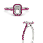Load image into Gallery viewer, halo-semi-mount-engagement-ring-with-pink-sapphire-in-white-gold-FD9710SMRGSADRPI-NL-WG-B1.jpg