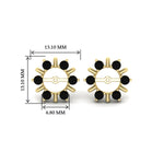Load image into Gallery viewer, halo-style-earring-black-diamond-jackets-for-3-carat-in-yellow-gold-fdear818gblackangle2-3.00ct-nl-yg-hw?v=1764139230
