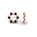 Load image into Gallery viewer, halo-style-earring-black-diamond-jackets-for-4-carat-in-rose-gold-fdear818gblackangle4-4.00ct-nl-rg?v=1764140026

