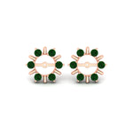 Load image into Gallery viewer, halo-style-earring-emerald-jackets-for-3-carat-in-rose-gold-fdear818gemgrangle2-3.00ct-nl-rg?v=1764136990
