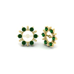 Load image into Gallery viewer, halo-style-earring-emerald-jackets-for-3-carat-in-yellow-gold-fdear818gemgrangle1-3.00ct-nl-yg?v=1764139230
