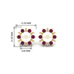 Load image into Gallery viewer, halo-style-earring-pink-sapphire-jackets-for-2-carat-in-yellow-gold-fdear818gsadrpiangle2-2.00ct-nl-yg-hw.jpg
