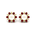 Load image into Gallery viewer, halo-style-earring-ruby-jackets-for-4-carat-in-yellow-gold-fdear818grudrangle2-4.00ct-nl-yg?v=1764140472
