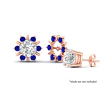 Load image into Gallery viewer, halo-style-earring-sapphire-jackets-for-3-carat-in-rose-gold-fdear818gsablangle3-3.00ct-nl-rg?v=1764136990

