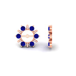Load image into Gallery viewer, halo-style-earring-sapphire-jackets-for-4-carat-in-rose-gold-fdear818gsablangle4-4.00ct-nl-rg?v=1764136995
