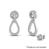 Load image into Gallery viewer, halo-style-pavé-chandelier-earring-enhancers-in-platinum-FDEAR85763ANGLE3-NL-WG-GS